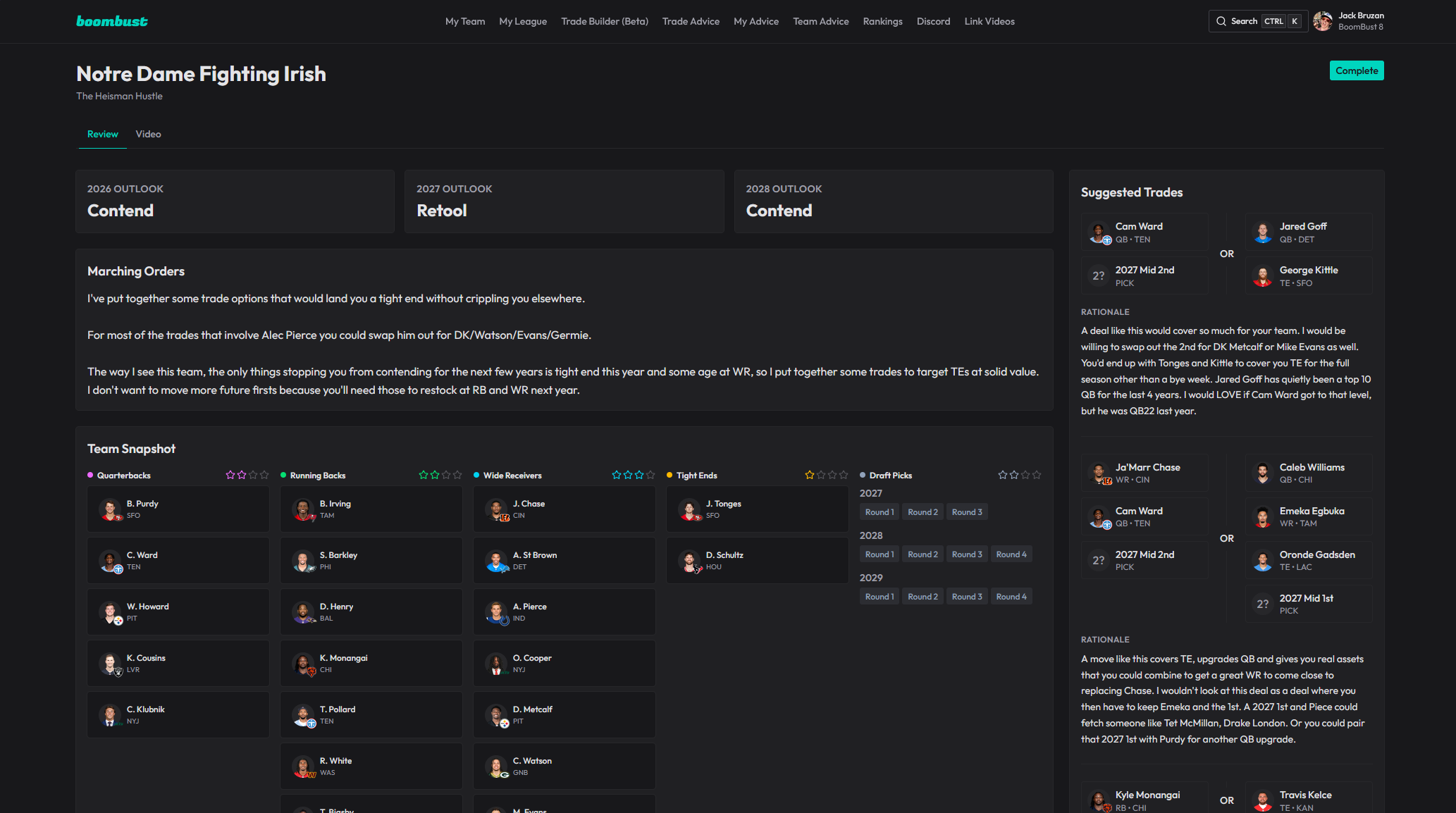 Team Game Plans preview